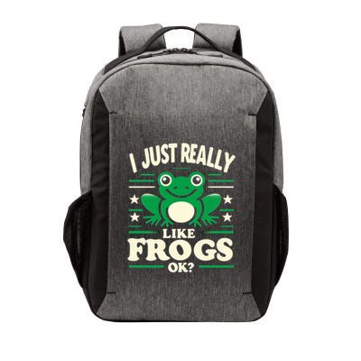 Funny I Just Really Like Frogs Owner Lover Frog Gifts Vector Backpack
