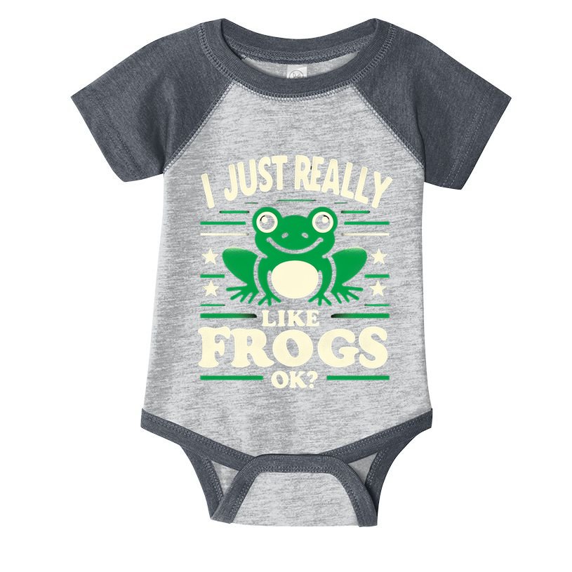 Funny I Just Really Like Frogs Owner Lover Frog Gifts Infant Baby Jersey Bodysuit