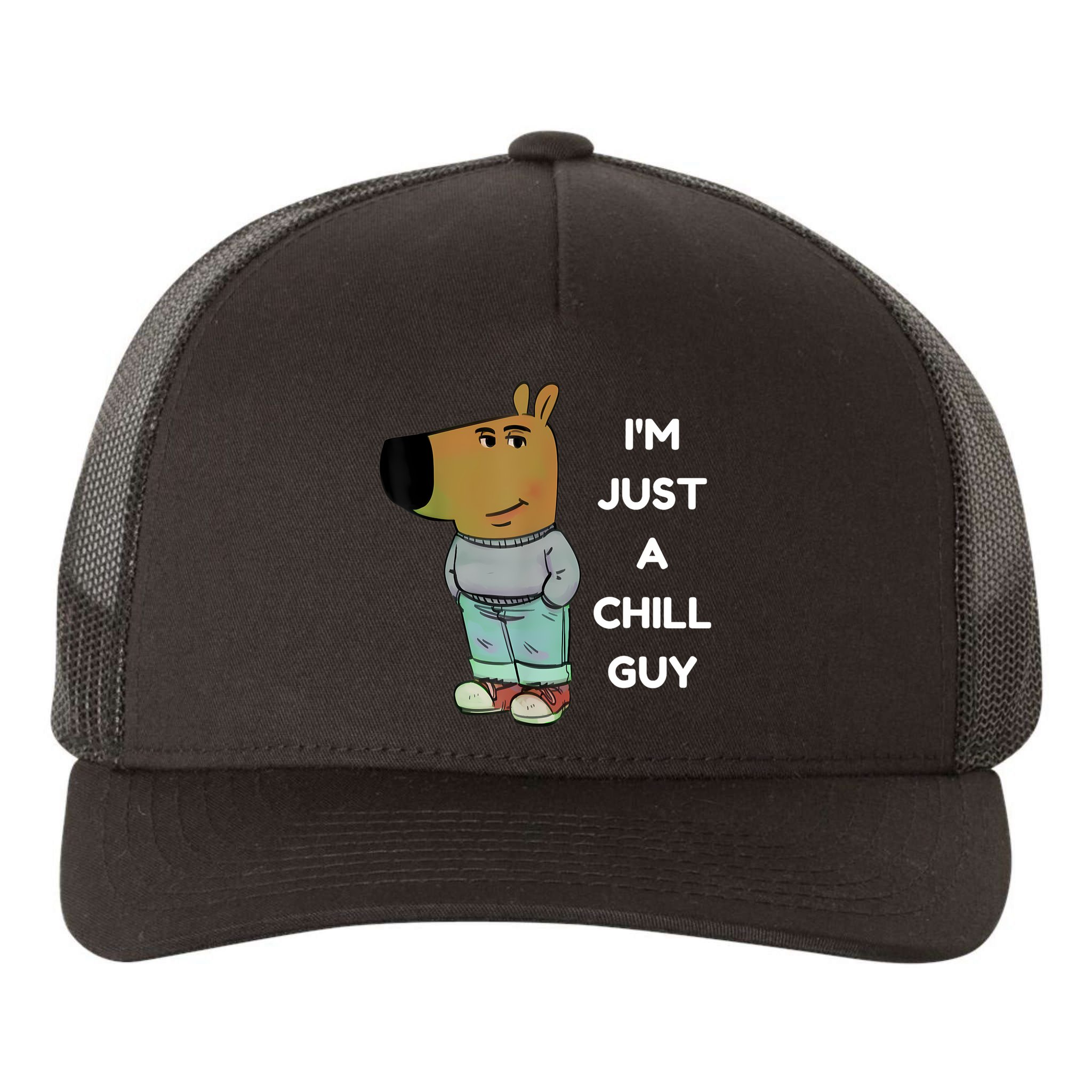 Funny IM Just A Chill Guy Meme Yupoong Adult 5-Panel Trucker Hat
