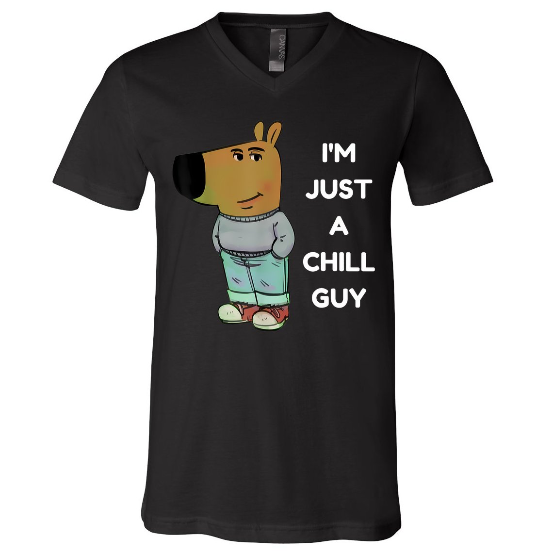 Funny IM Just A Chill Guy Meme V-Neck T-Shirt