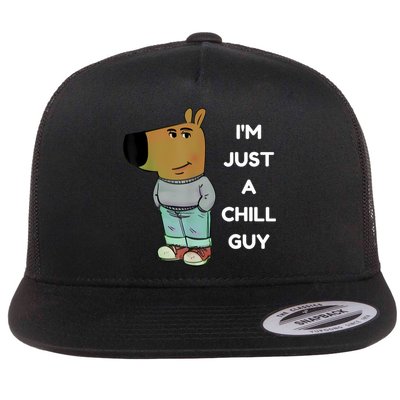 Funny IM Just A Chill Guy Meme Flatbill Hat