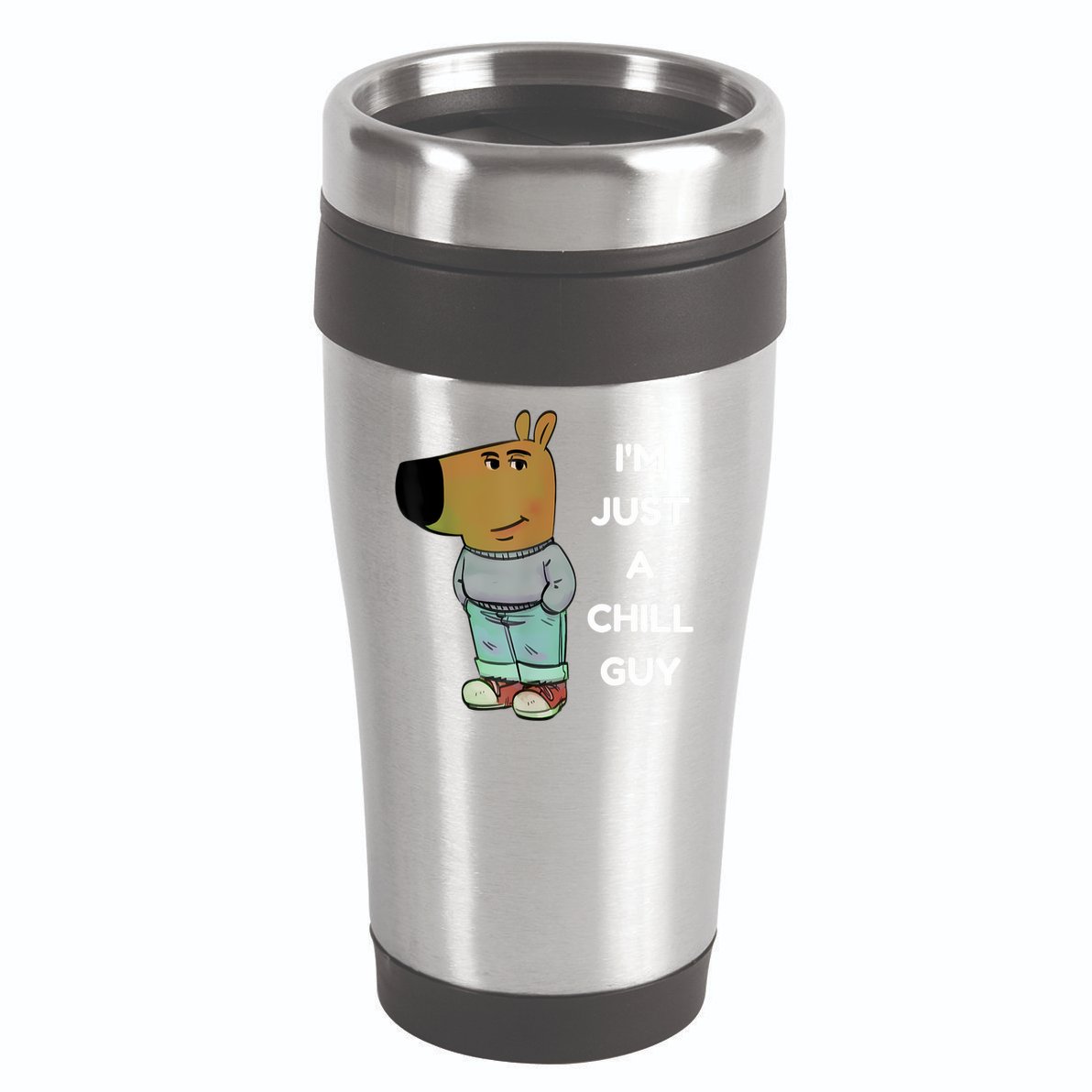 Funny IM Just A Chill Guy Meme 16oz Travel Tumbler