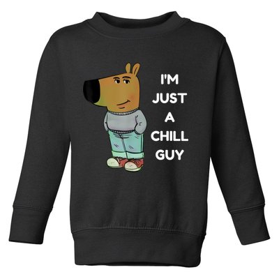 Funny IM Just A Chill Guy Meme Toddler Sweatshirt