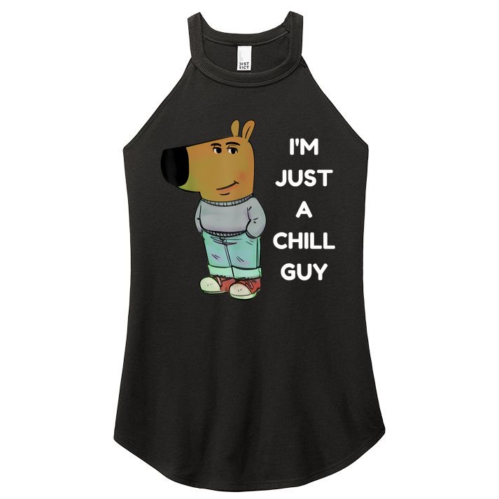 Funny IM Just A Chill Guy Meme Women's Perfect Tri Rocker Tank