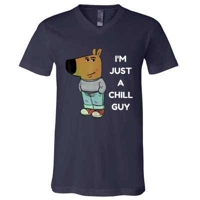 Funny IM Just A Chill Guy Meme V-Neck T-Shirt