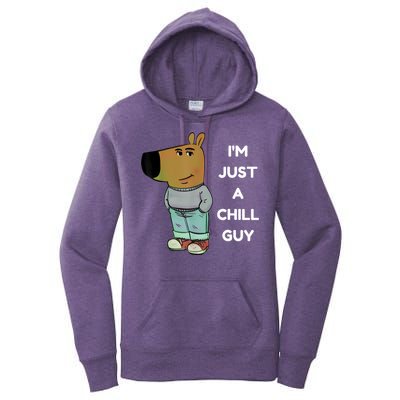Funny IM Just A Chill Guy Meme Women's Pullover Hoodie