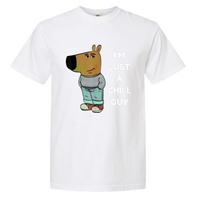 Funny IM Just A Chill Guy Meme Garment-Dyed Heavyweight T-Shirt