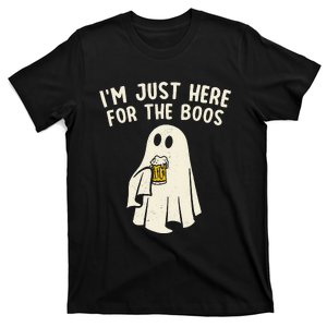 Funny IM Just Here For The Boos Halloween Costumes Ghost T-Shirt