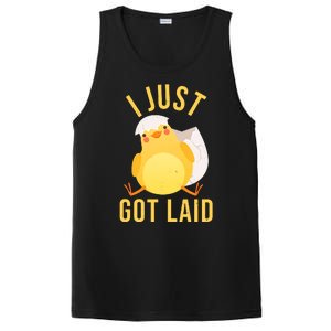 Funny I Just Got Laid Chick PosiCharge Competitor Tank