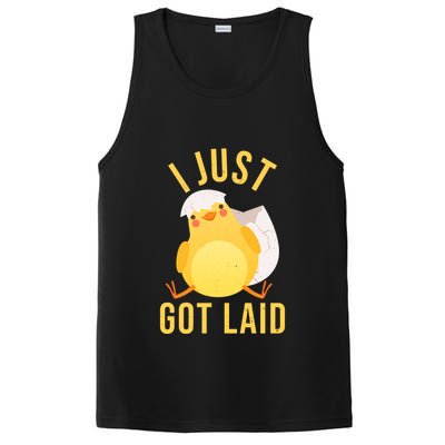 Funny I Just Got Laid Chick PosiCharge Competitor Tank