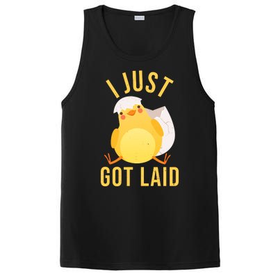 Funny I Just Got Laid Chick PosiCharge Competitor Tank