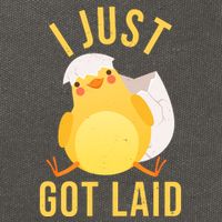 Funny I Just Got Laid Chick Cotton Canvas Backpack