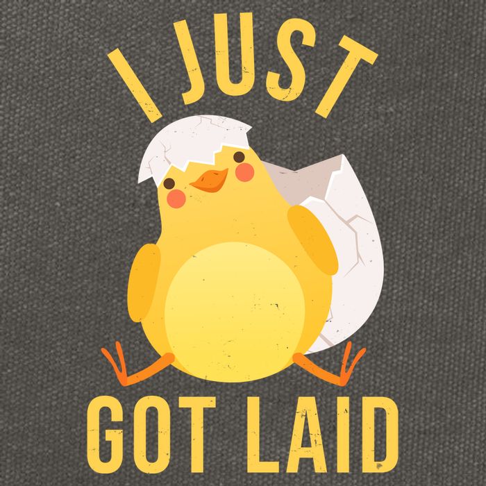 Funny I Just Got Laid Chick Cotton Canvas Backpack