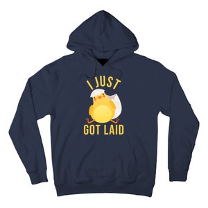 Funny I Just Got Laid Chick Hoodie