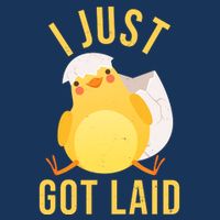 Funny I Just Got Laid Chick 7-Panel Snapback Hat