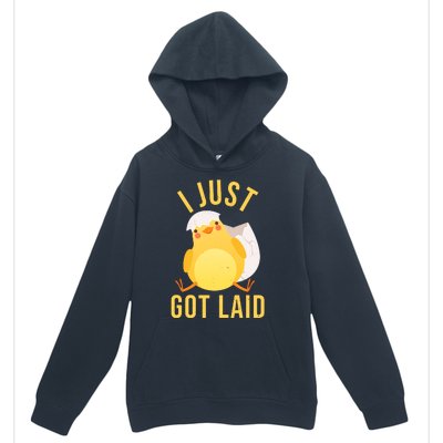 Funny I Just Got Laid Chick Urban Pullover Hoodie