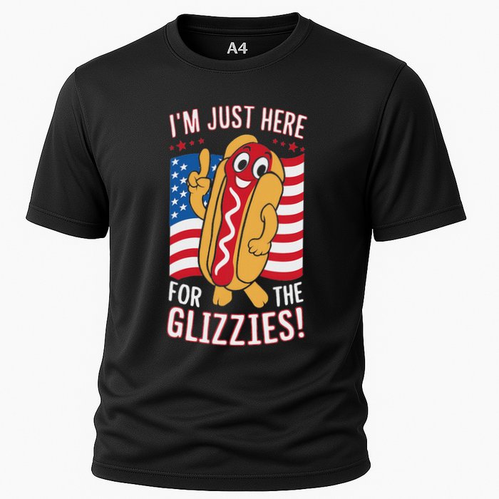 Funny IM Just Here For The Glizzies Cooling Performance Crew T-Shirt