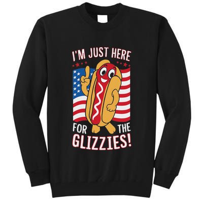 Funny IM Just Here For The Glizzies Tall Sweatshirt