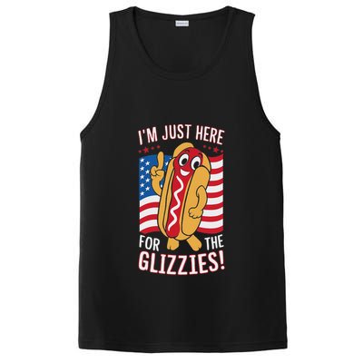 Funny IM Just Here For The Glizzies PosiCharge Competitor Tank