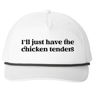 Funny ILl Just Have The Chicken Tenders Christmas Chicken Nugget Snapback Five-Panel Rope Hat