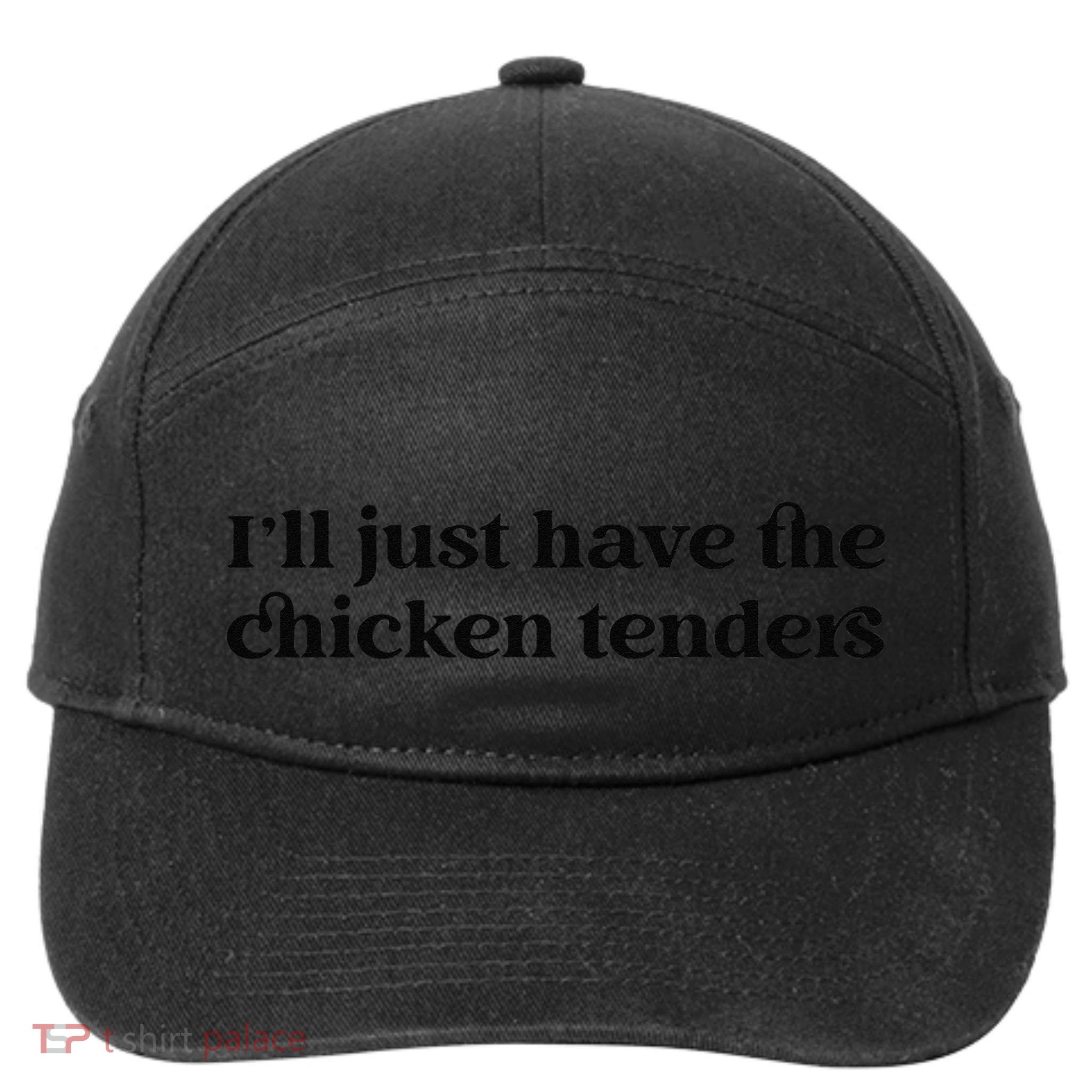 Funny ILl Just Have The Chicken Tenders Christmas Chicken Nugget 7-Panel Snapback Hat