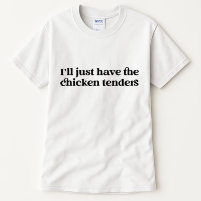 Funny ILl Just Have The Chicken Tenders Christmas Chicken Nugget Tall T-Shirt