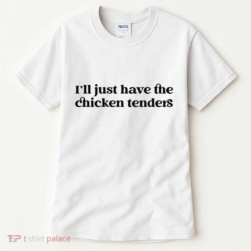 Funny ILl Just Have The Chicken Tenders Christmas Chicken Nugget Tall T-Shirt