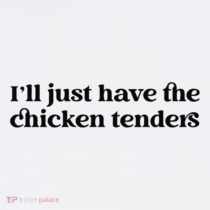 Funny ILl Just Have The Chicken Tenders Christmas Chicken Nugget Tall T-Shirt