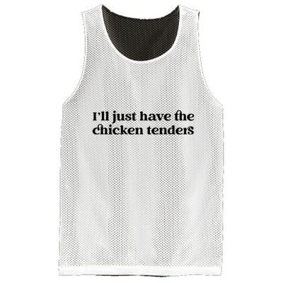 Funny ILl Just Have The Chicken Tenders Christmas Chicken Nugget Mesh Reversible Basketball Jersey Tank