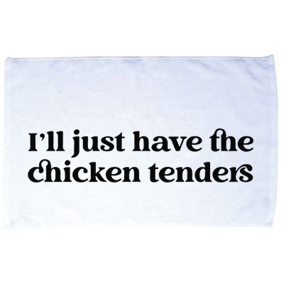 Funny ILl Just Have The Chicken Tenders Christmas Chicken Nugget Microfiber Hand Towel