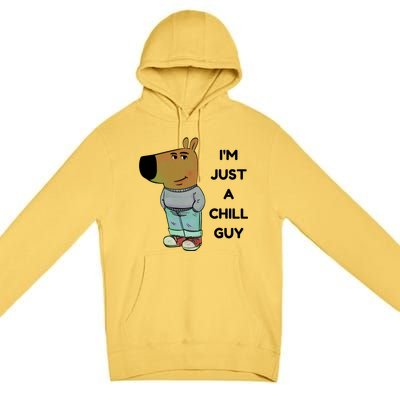 Funny IM Just A Chill Guy Meme Premium Pullover Hoodie