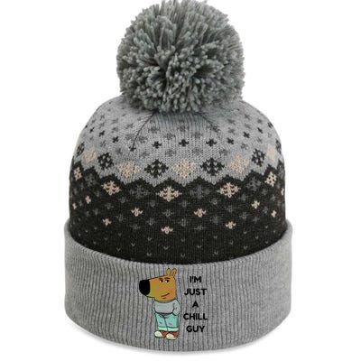 Funny IM Just A Chill Guy Meme The Baniff Cuffed Pom Beanie