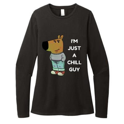 Funny IM Just A Chill Guy Meme Womens CVC Long Sleeve Shirt