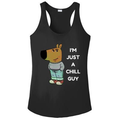 Funny IM Just A Chill Guy Meme Ladies PosiCharge Competitor Racerback Tank