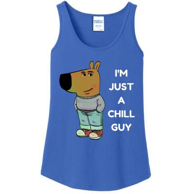 Funny IM Just A Chill Guy Meme Ladies Essential Tank