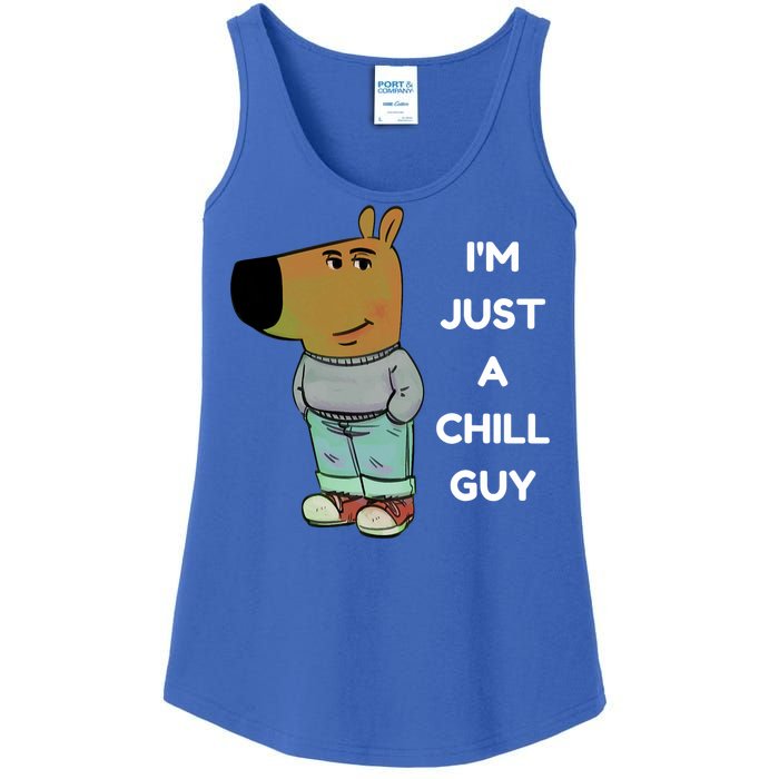 Funny IM Just A Chill Guy Meme Ladies Essential Tank