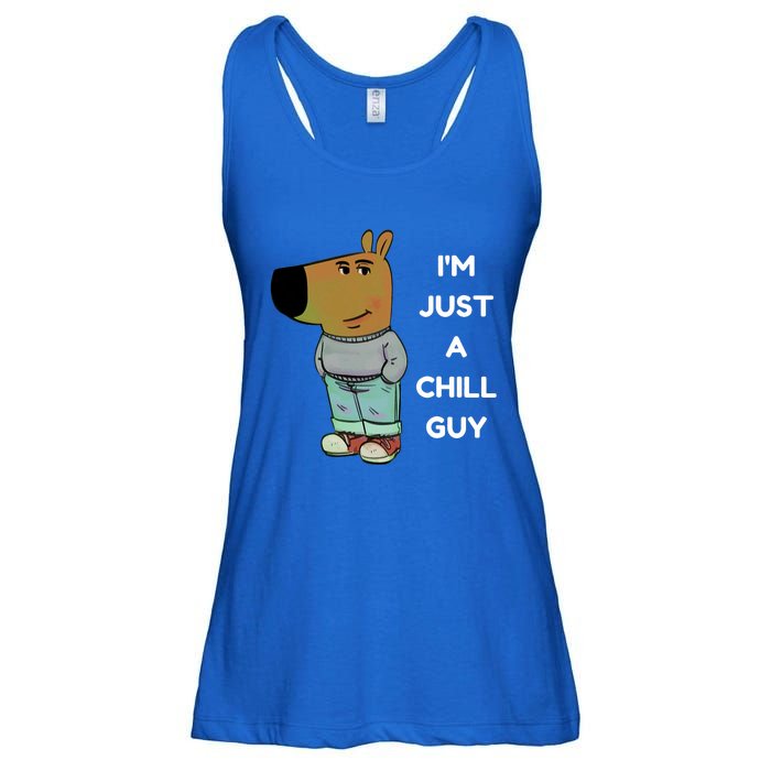 Funny IM Just A Chill Guy Meme Ladies Essential Flowy Tank