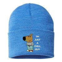 Funny IM Just A Chill Guy Meme Sustainable Knit Beanie