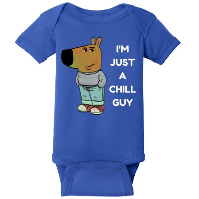 Funny IM Just A Chill Guy Meme Baby Bodysuit