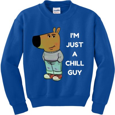 Funny IM Just A Chill Guy Meme Kids Sweatshirt