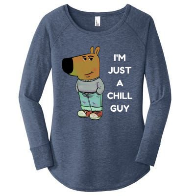 Funny IM Just A Chill Guy Meme Women's Perfect Tri Tunic Long Sleeve Shirt