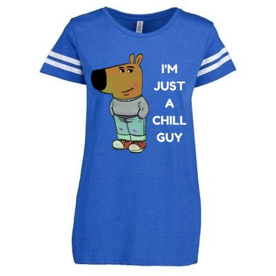 Funny IM Just A Chill Guy Meme Enza Ladies Jersey Football T-Shirt