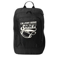 Funny I'm Just Here For The Snacks City Backpack