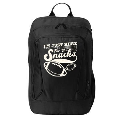 Funny I'm Just Here For The Snacks City Backpack