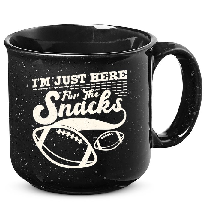 Funny I'm Just Here For The Snacks 15oz Campfire Ceramic Mug