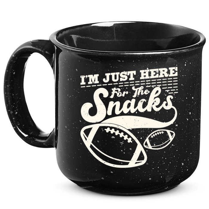 Funny I'm Just Here For The Snacks 15oz Campfire Ceramic Mug