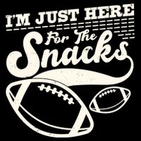 Funny I'm Just Here For The Snacks Drawstring Bag