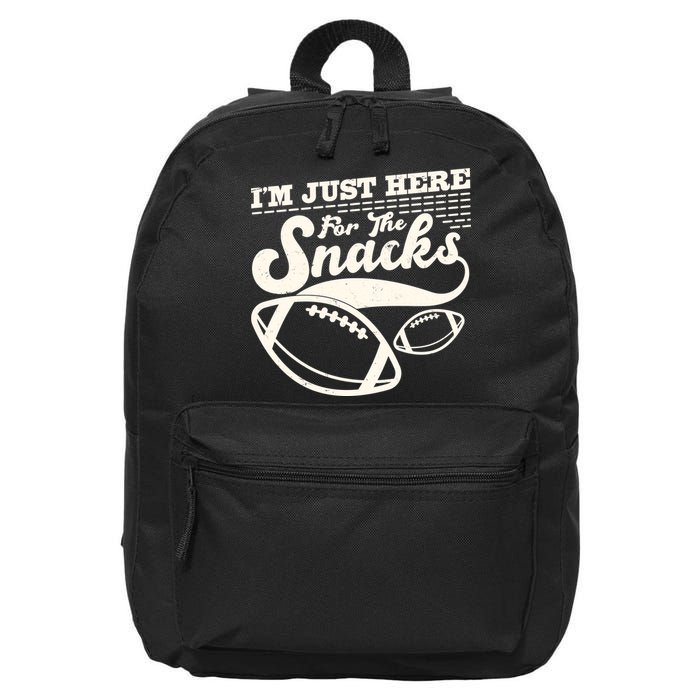 Funny I'm Just Here For The Snacks 16 in Basic Backpack