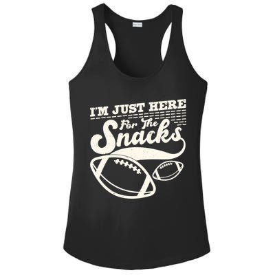 Funny I'm Just Here For The Snacks Ladies PosiCharge Competitor Racerback Tank