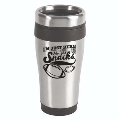 Funny I'm Just Here For The Snacks 16oz Travel Tumbler